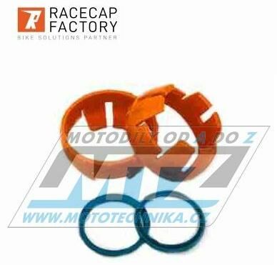 Obrázek produktu Sada přídavných prachovek předních vidlic RACECAP BEAVER pro vidlice White Power 48mm - KTM + Husaberg + Husqvarna + Gas-Gas - oranžová RCBEAVER-07