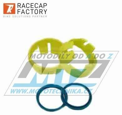 Obrázek produktu Sada přídavných prachovek předních vidlic RACECAP BEAVER pro vidlice White Power 48mm - KTM + Husaberg + Husqvarna + Gas-Gas - žlutá (rcbeaver05) RCBEAVER-05