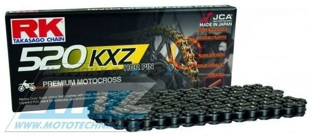 Obrázek produktu Řetěz RK 520 KXZ (120čl) - netěsněný/bezkroužkový Ř520KXZ120