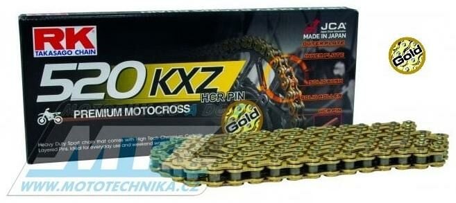 Obrázek produktu Řetěz RK 520 KXZ (118čl) - netěsněný/bezkroužkový Ř520KXZ118