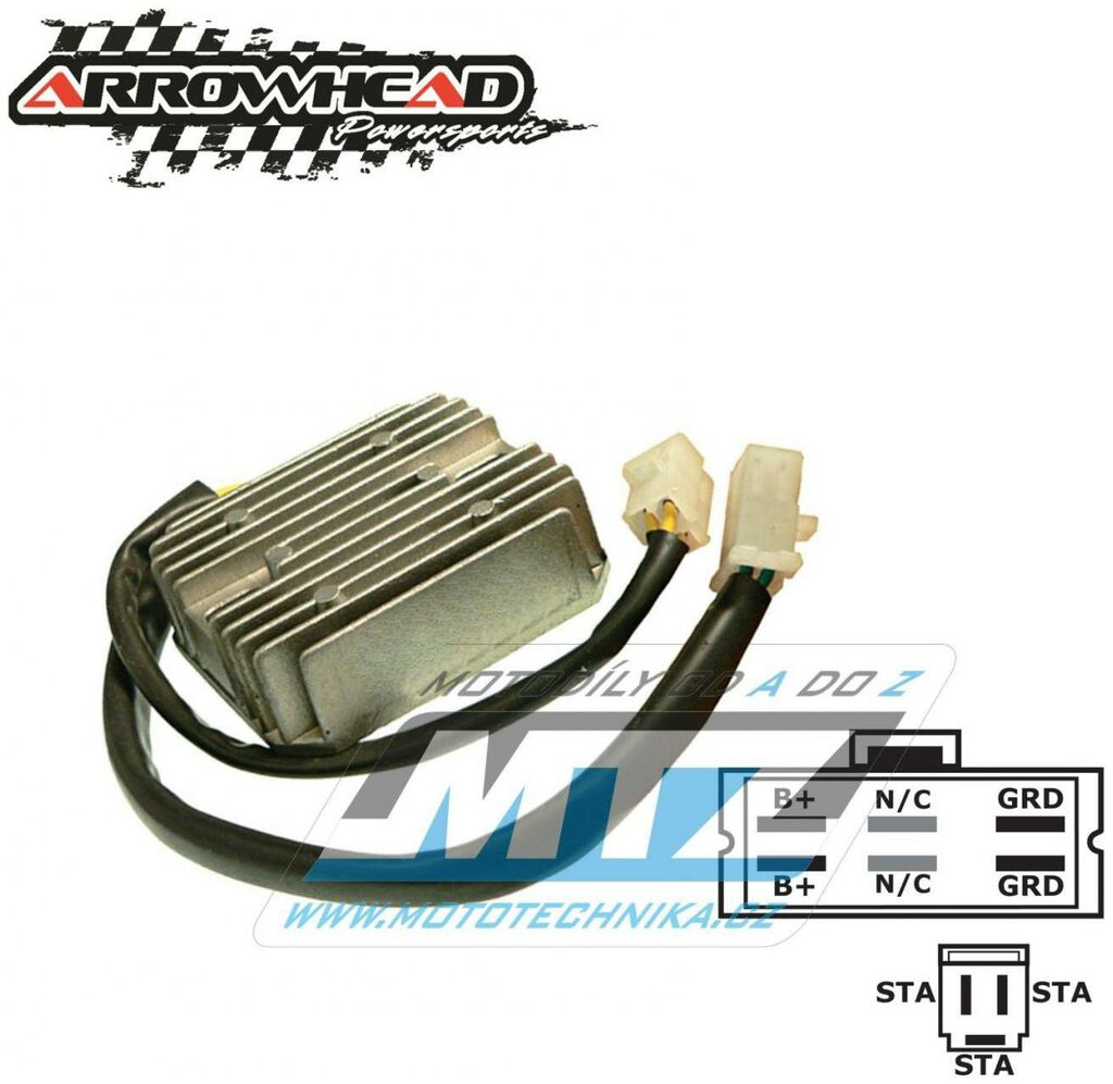 Obrázek produktu Regulátor dobíjení Honda CX500 + CX650 + GL500 + GL650 + VF500 + VF700 + VF1000 + VF1100 + VT500 + VT700 + VT1100 + XLV750R AR230-58072