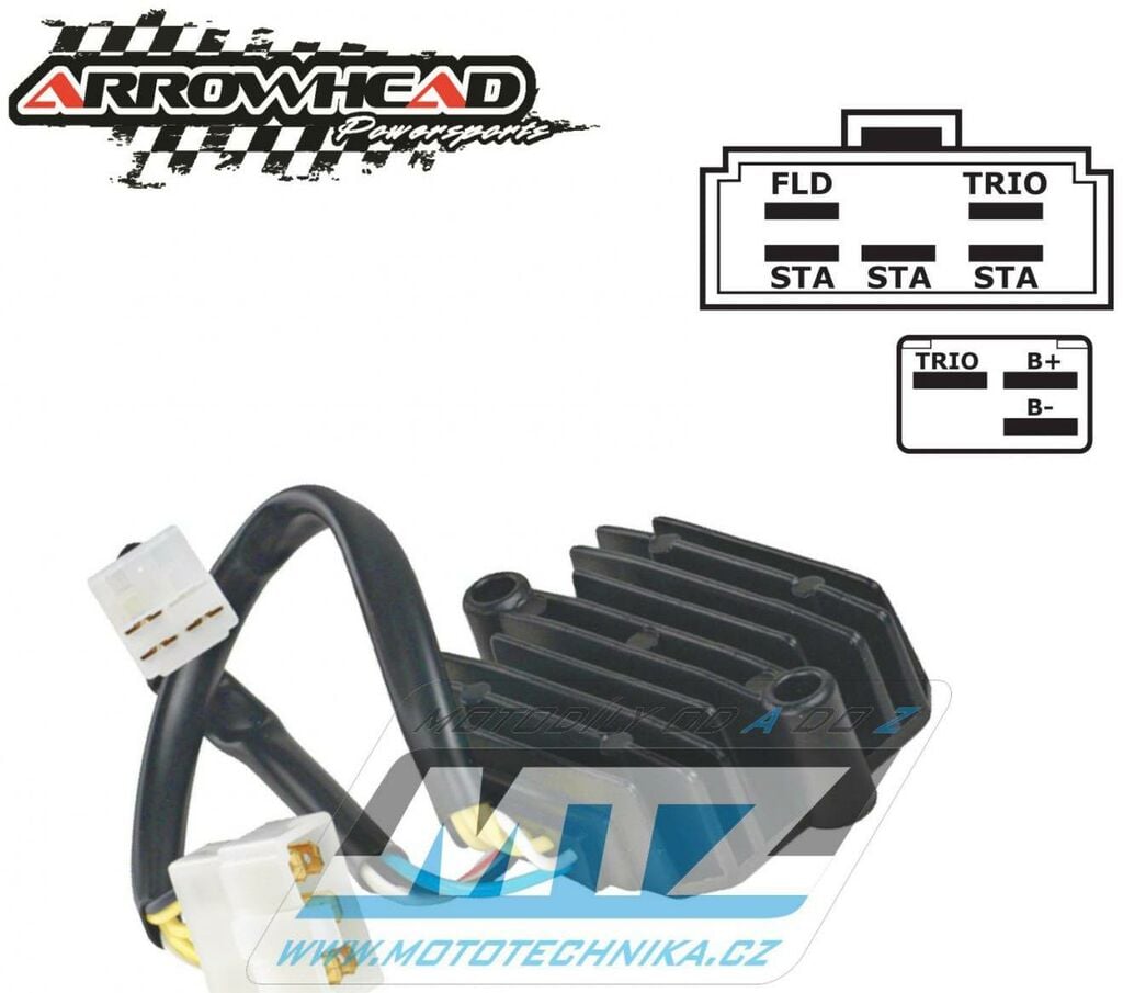 Obrázek produktu Regulátor dobíjení Honda CB700SC Nighthawk + CB750 + CB750C Custom + CB900C Custom + CB1000C Custom AR230-58008