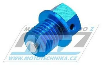 Obrázek produktu Magnetický vypouštěcí šroub M12x12mm (závit 1,5) - ZETA ZE58-1519 - KTM + Husqvarna + Gas-Gas - modrý ZE581519