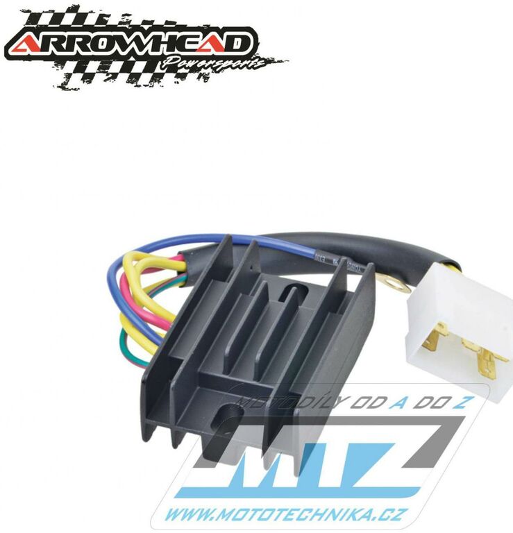Obrázek produktu Regulátor dobíjení Aprilia AF1 125 + Classic125 + ETX125 + Leonardo125 + MX125 + Pegaso125 + RS250 + Rally125 + Red125 + SX125 + Tuareg125 + Pegaso600 + Pegaso650 + Scarabeo125 + Piaggio Ciao + Libert AR230-42017