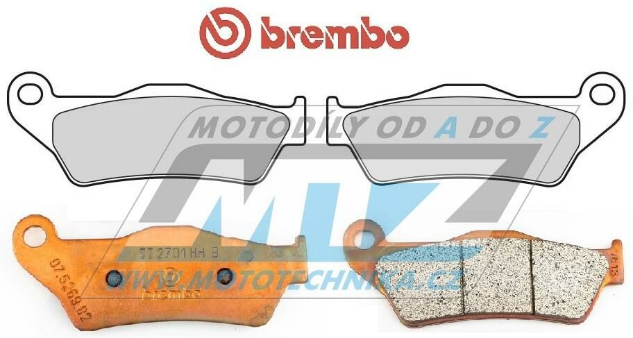 Obrázek produktu Destičky brzdové Brembo (originál Brembo Genuine Parts) DP617-BREMHH