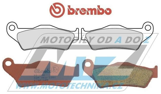 Obrázek produktu Destičky brzdové Brembo (originál Brembo Genuine Parts) - směs Sinter SD DP617-BREMSD