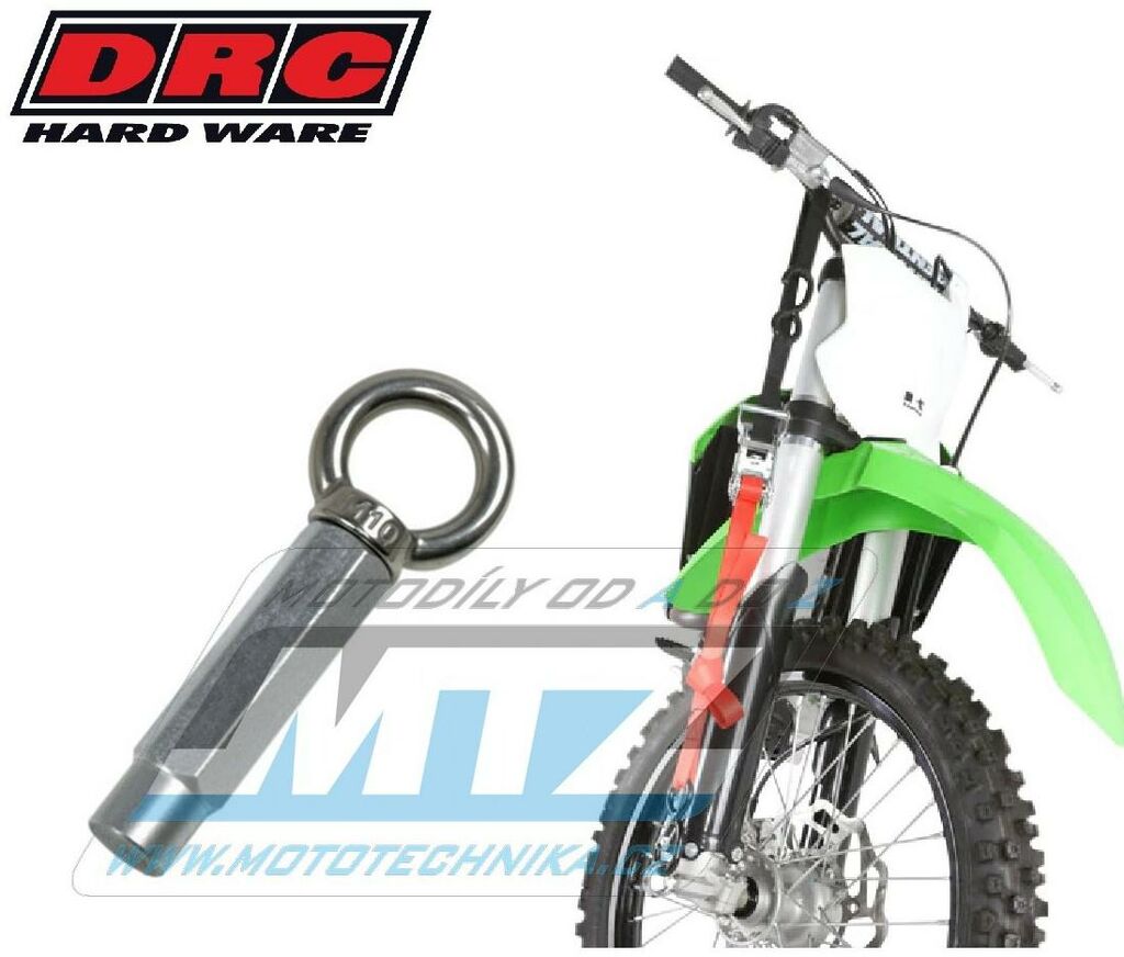 Obrázek produktu Hák pro snížení výšky motocyklu během přepravy DRC UNIT Fork Pull Down Hook DFUND0101