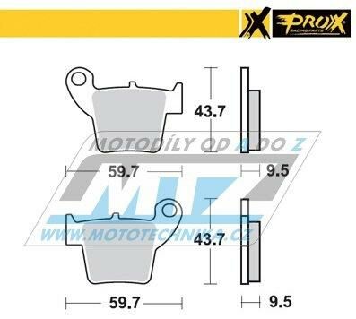 Obrázek produktu Destičky brzdové DP921 - PROX 37.208202 DP921-PROX