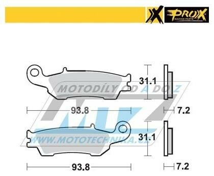 Obrázek produktu Destičky brzdové DP983 - PROX 37.105802 DP983-PROX