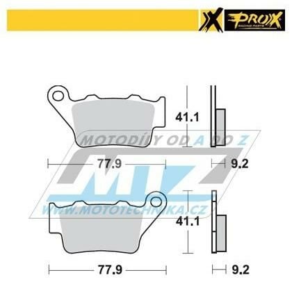 Obrázek produktu Destičky brzdové DP622 - PROX 37.204202 DP622-PROX