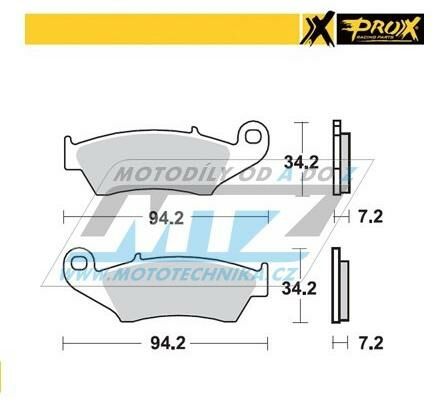Obrázek produktu Destičky brzdové DP321 - PROX 37.103202 DP321-PROX