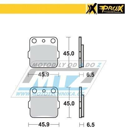 Obrázek produktu Destičky brzdové DP811 - PROX 37.200802 DP811-PROX