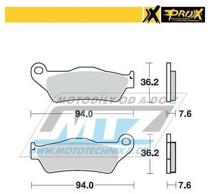 Obrázek produktu Destičky brzdové DP617 - PROX 37.102202 DP617-PROX