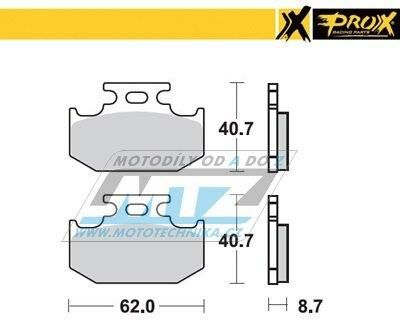 Obrázek produktu Destičky brzdové DP315 - PROX 37.201202 DP315-PROX