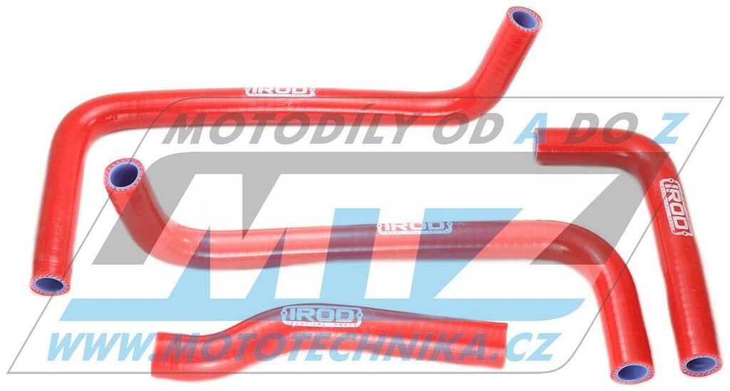 Obrázek produktu Hadice chladiče Gas-Gas EC250 / 00-17 + EC300 / 00-17 - červené (sada 4ks) IR010078