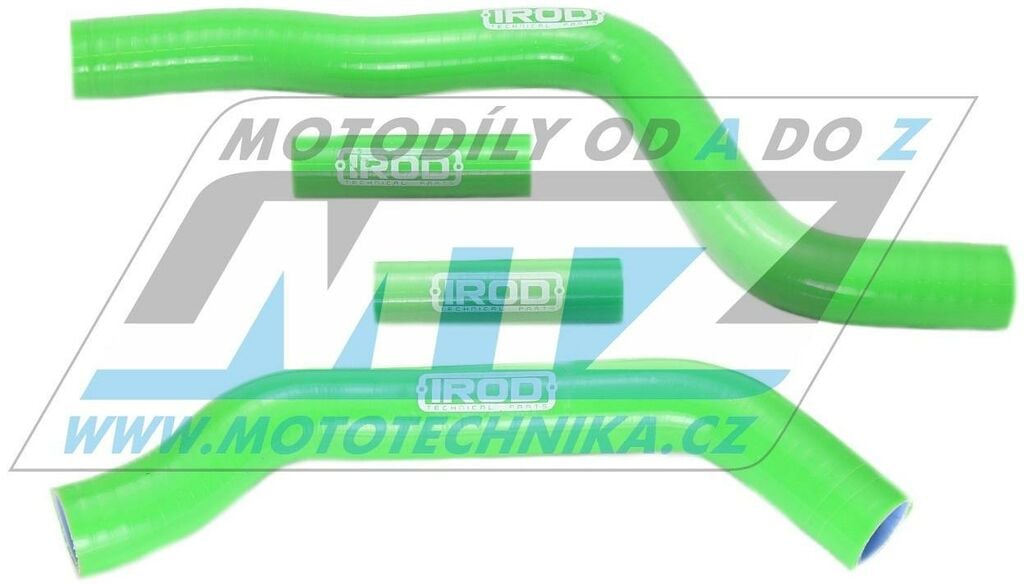 Obrázek produktu Hadice chladiče Kawasaki KX125 / 04-12 - zelené (sada 4ks) (ir010016-mensi) IR010016