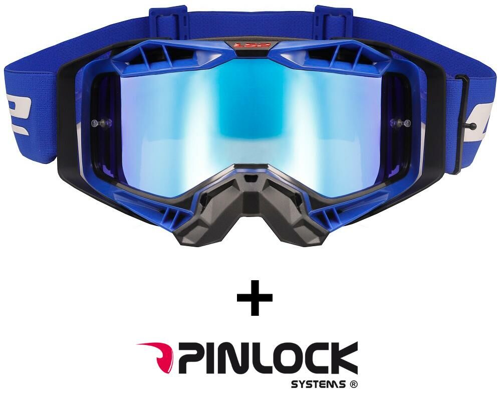 Obrázek produktu LS2 AURA PRO GOGGLE BLACK BLUE WITH IRIDIUM VISOR 7201002026