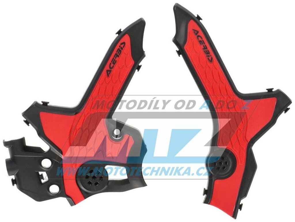 Obrázek produktu Kryty rámu Honda CRF300L / 21-22 + CRF300 Rally / 21-22 - barva černo-červená AC0025127.323