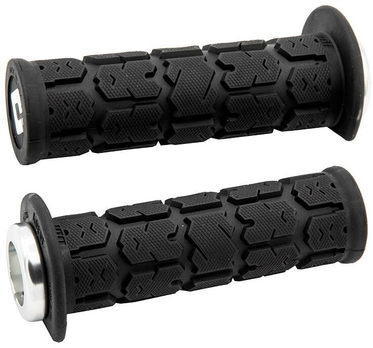 Obrázek produktu ODI GRIPS Rogue ATV Lock-on v2.1, 125 mm, Black/Silver clamps J33RGB-S