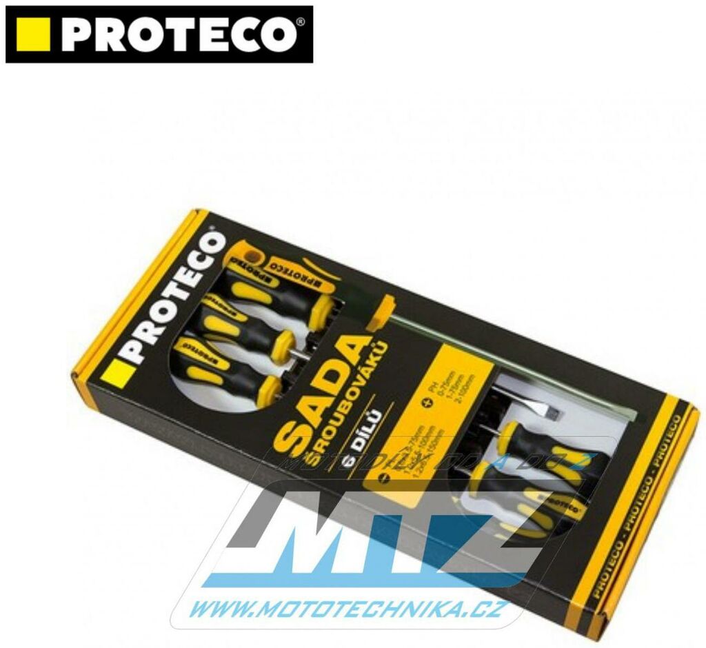 Obrázek produktu Sada šroubováků PL+PH 6-dílná - Proteco PR1007-99002