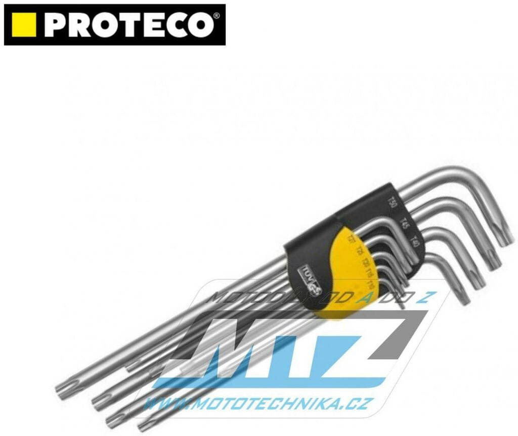 Obrázek produktu Sada zástrčných klíčů TORX - 9-dílná - Proteco PR4218-341902