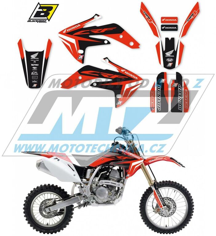 Obrázek produktu Polepy na motocykl (sada polepů Dream) Honda CRF150R / 07-23 - typ polepů Dream4 BB2141N