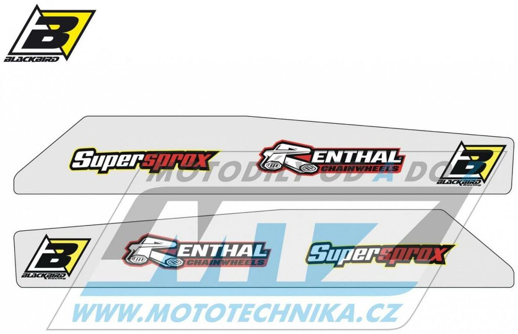 Obrázek produktu Polepy na kyvnou vidlicI Honda CR125+CR250 / 00-07 + CRF250+CRF450 / 02-23 BB5137N