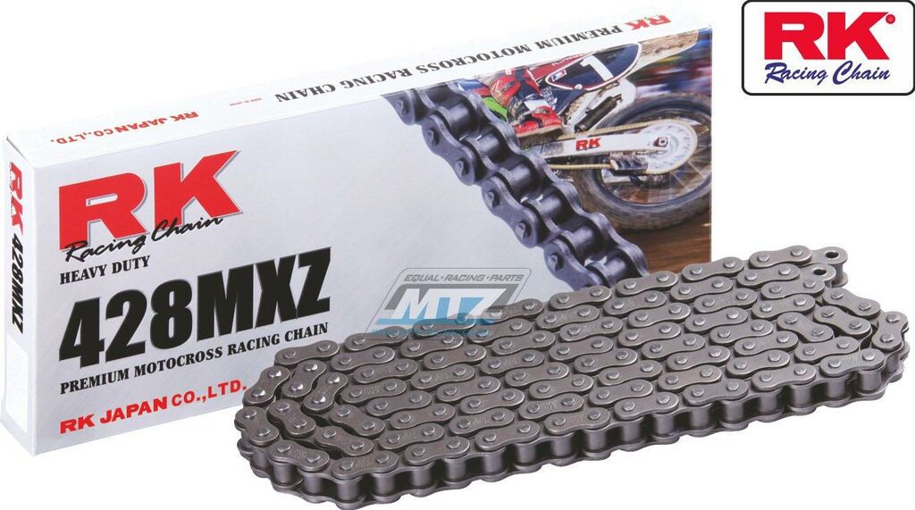 Obrázek produktu Řetěz RK 428 MXZ (136čl) - netěsněný/ bezkroužkový Ř428MXZ136