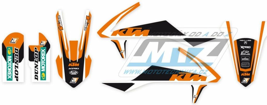 Obrázek produktu Polepy na motocykl (sada polepů Dream) KTM 50SX / 16-23 - typ polepů Dream4 BB2542N