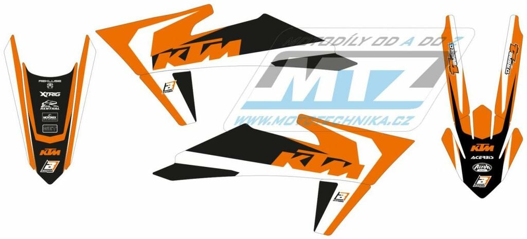 Obrázek produktu Polepy na motocykl (sada polepů Dream) KTM SX+SXF / 23-24 + EXC+EXCF / 24 - typ polepů Dream4 BB2548N