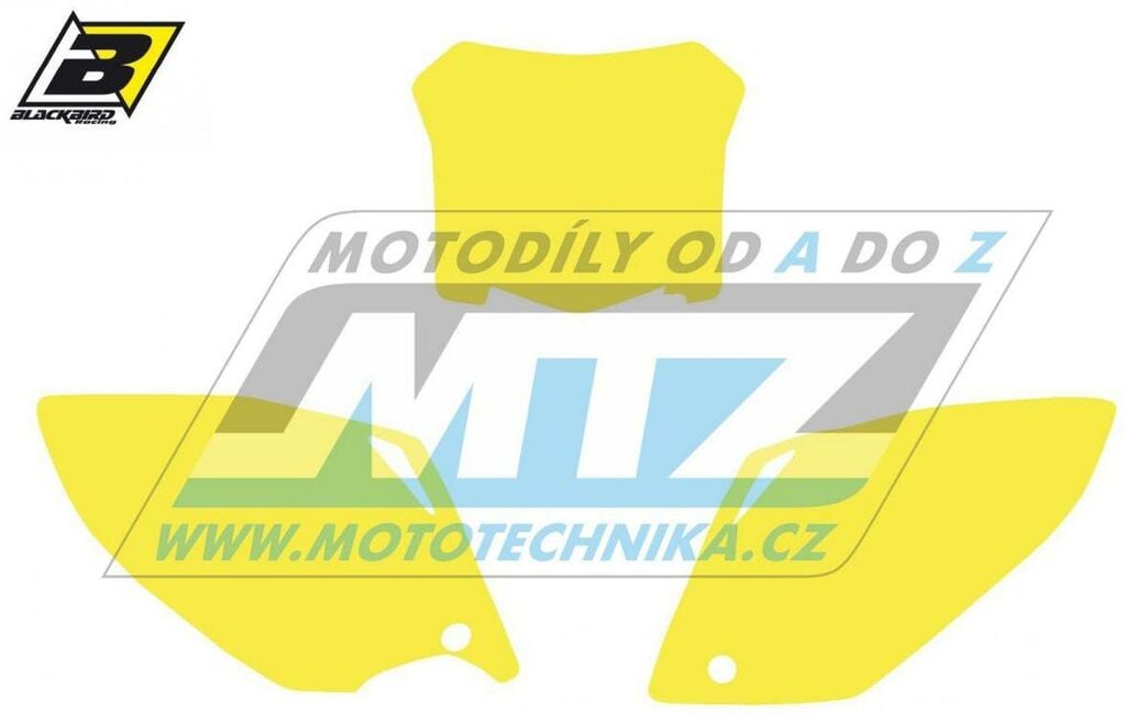 Obrázek produktu Polepy číslových tabulek (vystřižené) - Honda CRF450 / 08 - barva žlutá BB3132/40