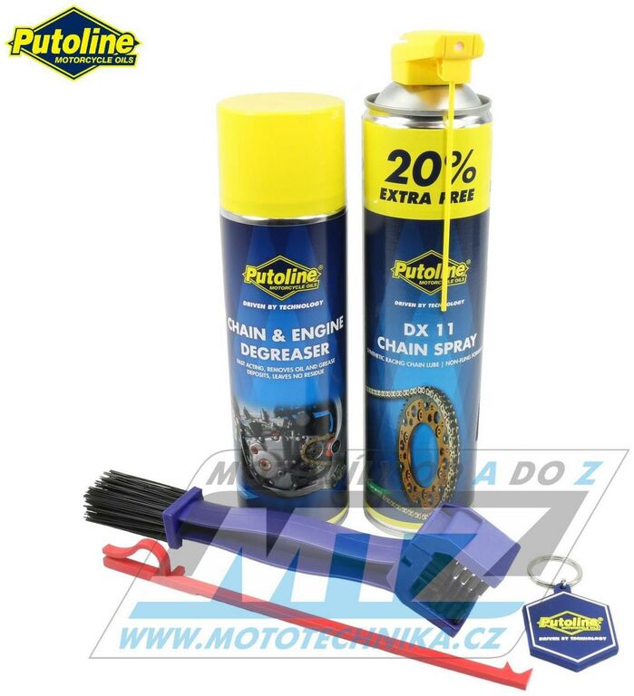 Obrázek produktu Sada na údržbu řetězu Putoline Chain Maintenance Kit pro offroadové motocykly a čtyřkolky PU80001-OFF1