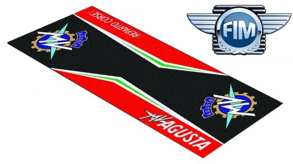Obrázek produktu Koberec pod moto 80x250cm MV AGUSTA černo/červený 1101