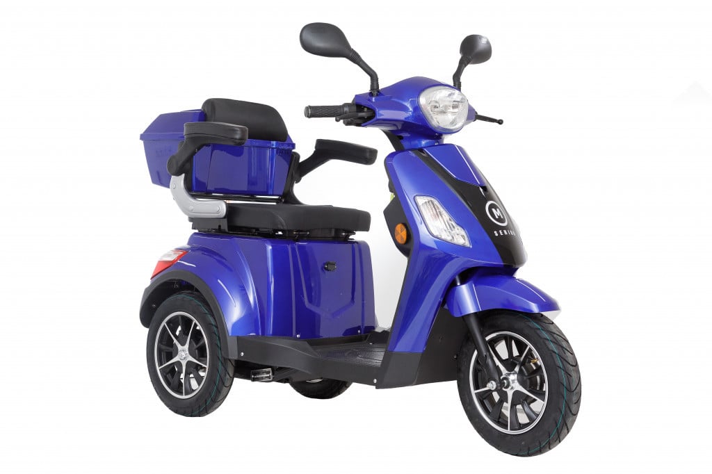 Obrázek produktu ECONOMY Elektrický vozík pro seniory MSENIOR 1000 W - modrá