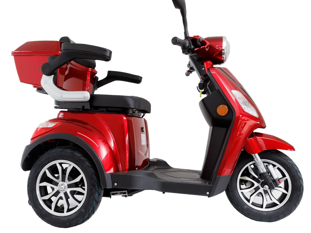 Obrázek produktu ECONOMY Elektrický vozík pro seniory MSENIOR 1000 W - červená