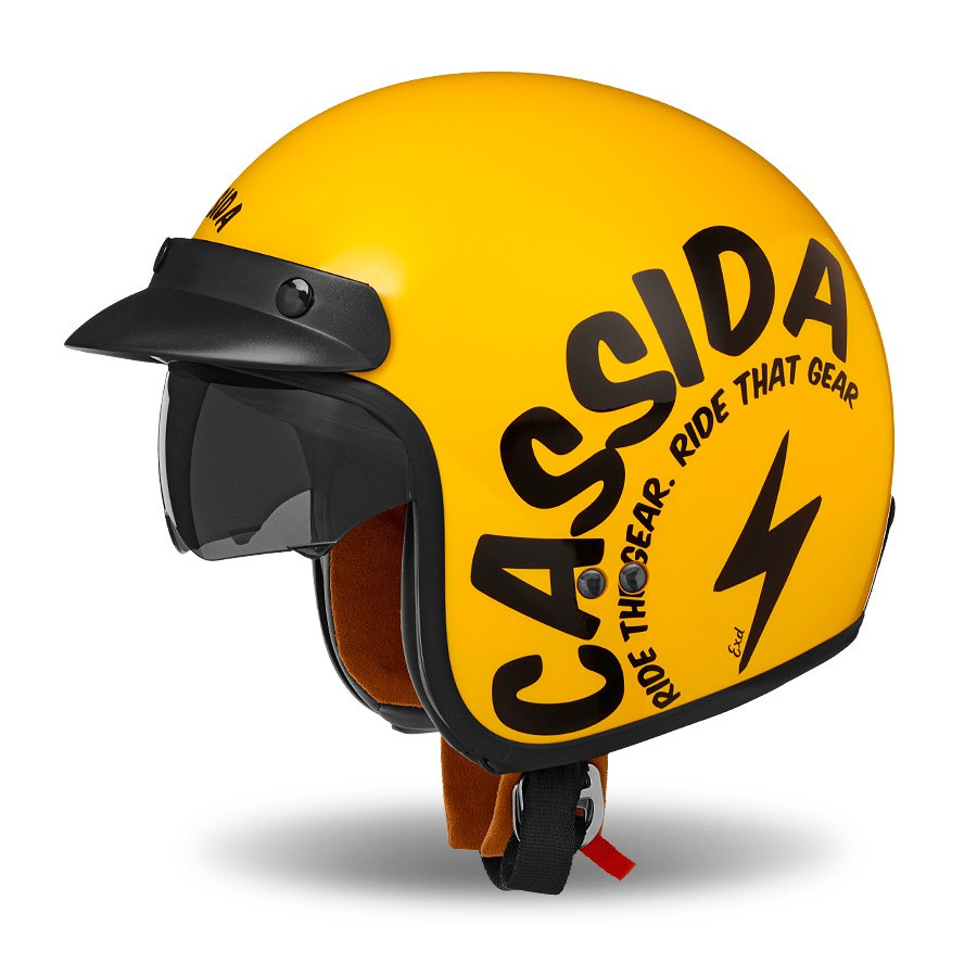 Obrázek produktu Otevřená moto helma CASSIDA Oxygen Gear žlutá/černá Vel: XXL Výprodej zboží