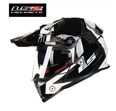 Obrázek produktu Motokrosová helma LS2 PIONEER černá/bílá  Vel: XS Výprodej zboží