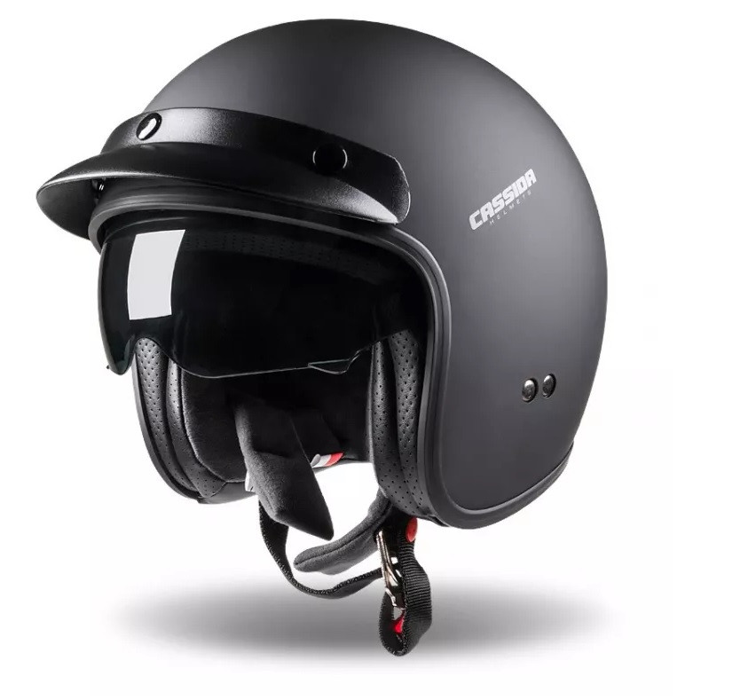 Obrázek produktu Otevřená moto helma CASSIDA Oxygen DOT černá matná  Vel: XL Výprodej zboží