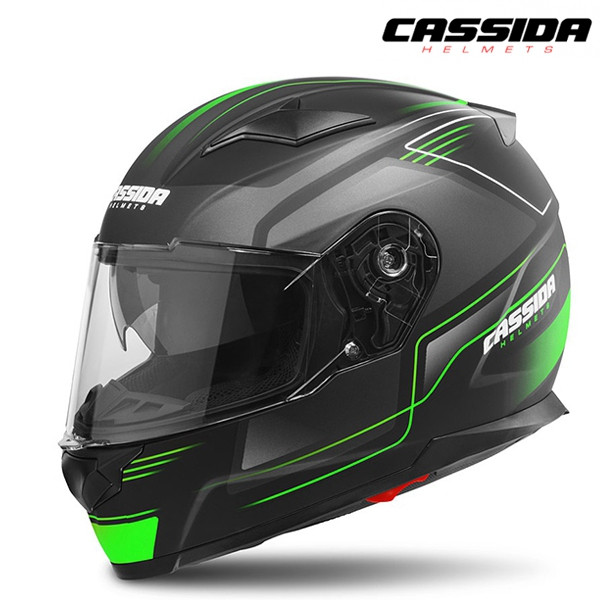 Obrázek produktu Moto helma CASSIDA APEX FUSION černá/zelená Vel: XXL Výprodej zboží