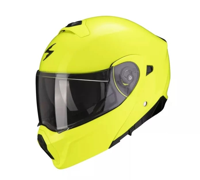 Obrázek produktu Výklopná přilba Scorpion EXO-920 fluo žlutá Vel: XL Výprodej zboží