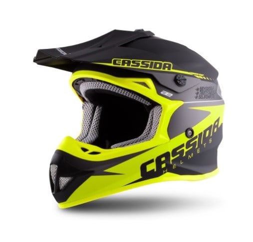 Obrázek produktu Motokrosová helma CASSIDA CROSS CUP LP černá/šedá/žlutá  Vel: M Výprodej zboží