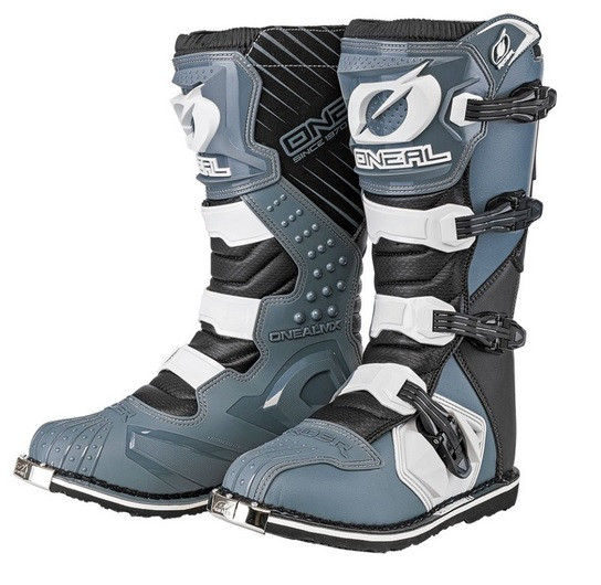 Obrázek produktu Motokrosové boty ONEAL RIDER černá/šedá/bílá  Vel: 45 Výprodej zboží