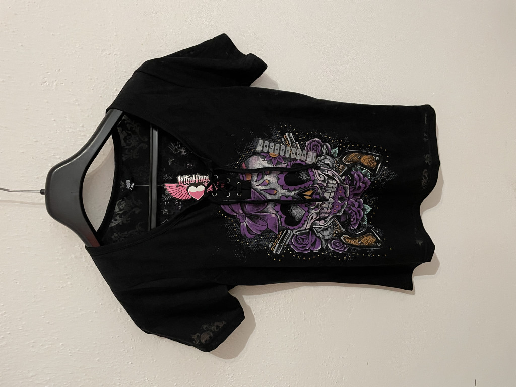 Obrázek produktu Dámské triko Lethal Angel černé  Vel: XL Výprodej zboží