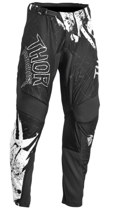 Obrázek produktu Dětské motokrosové kalhoty THOR SECTOR černá/bílá  Vel: 28 Výprodej zboží