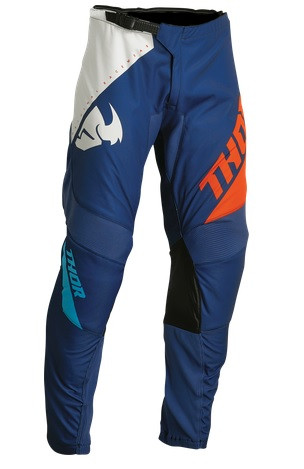 Obrázek produktu Dětské motokrosové kalhoty THOR SECTOR námořnická modrá/červená/bílá  Vel: 24 Výprodej zboží