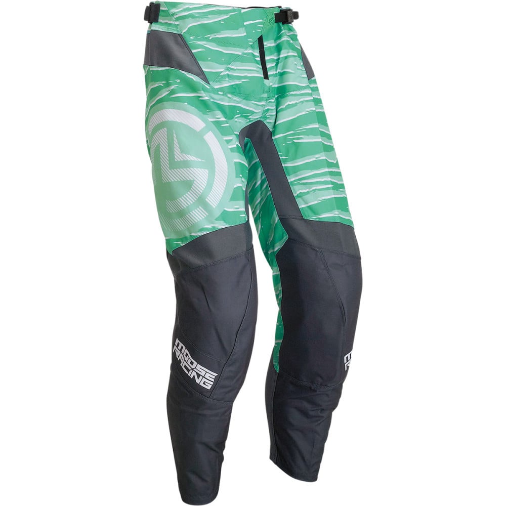 Obrázek produktu Pánské motokrosové kalhoty MOOSE RACING antracitová/zelená  Vel: 46 Výprodej zboží