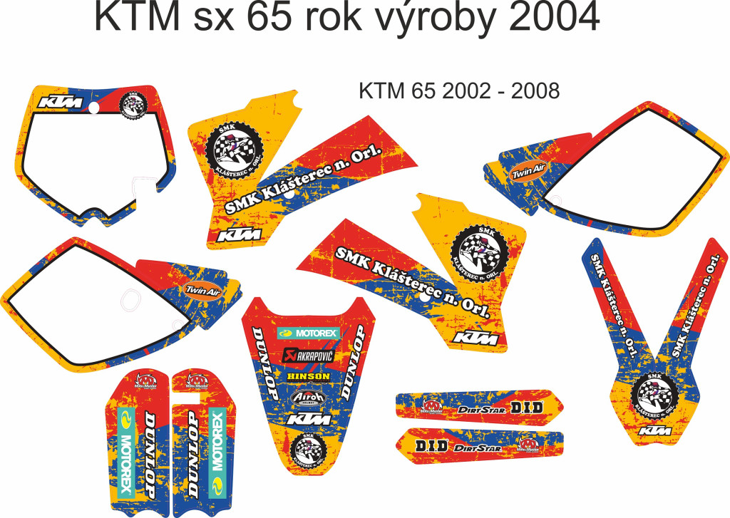 Obrázek produktu MX Motopolepy na zakázku motokros / enduro 2