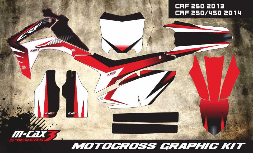 Obrázek produktu MX Motopolepy na zakázku Honda motokros / enduro 39