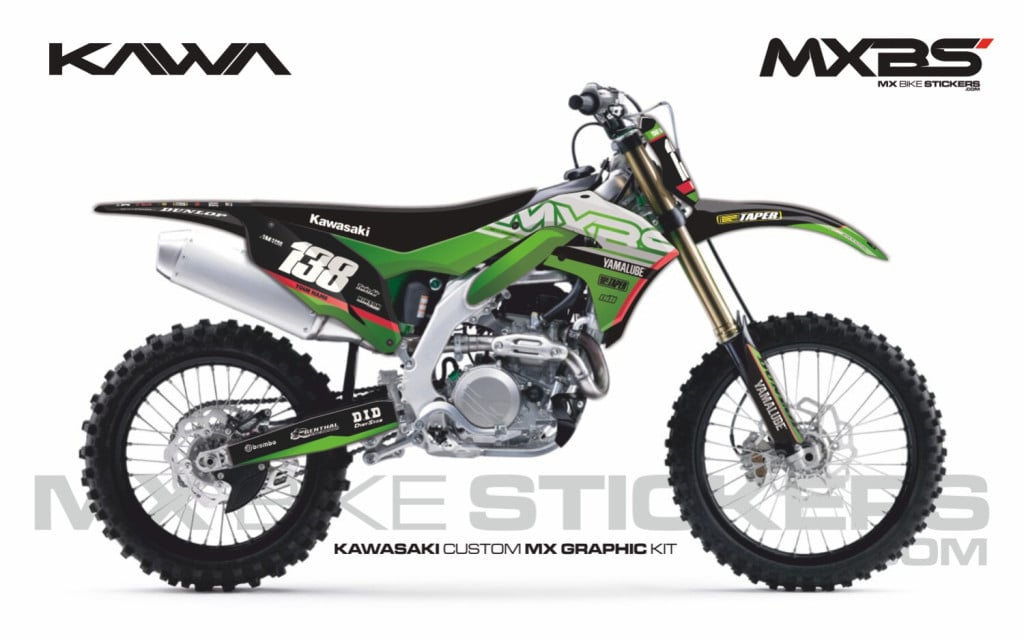 Obrázek produktu MX motopolepy na zakázku Kawasaki motokros / enduro 1