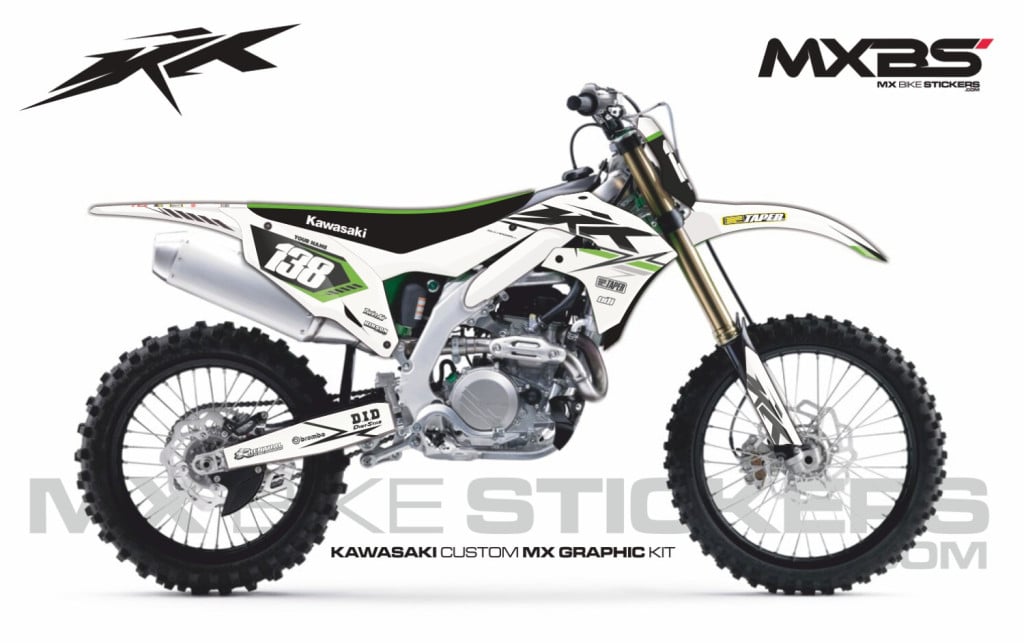 Obrázek produktu MX motopolepy na zakázku Kawasaki motokros / enduro 2